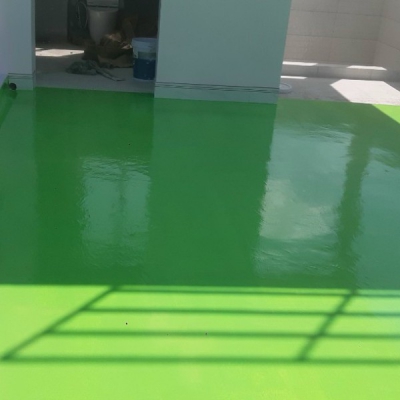 NỀN EPOXY MÀU XANH LÁ