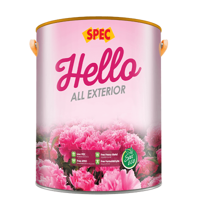 SPEC HELLO ALL EXTERIOR - SƠN NƯỚC NGOẠI THẤT BÓNG NHẸ